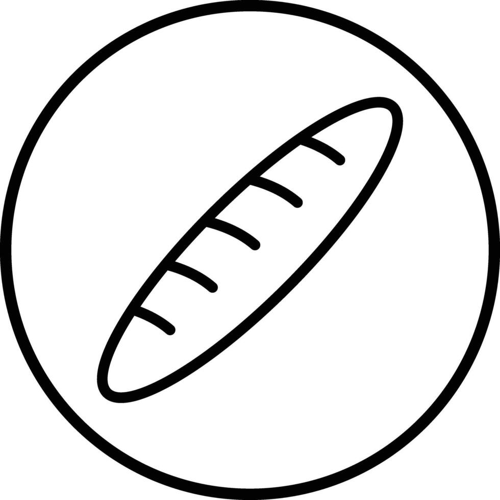 Baguette Icon Design Illustration vector