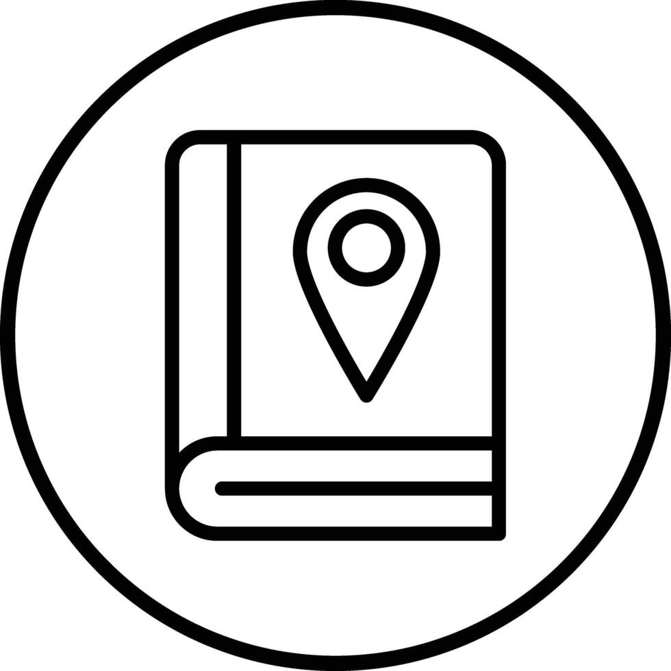 Book map Icon Design Illustration vector