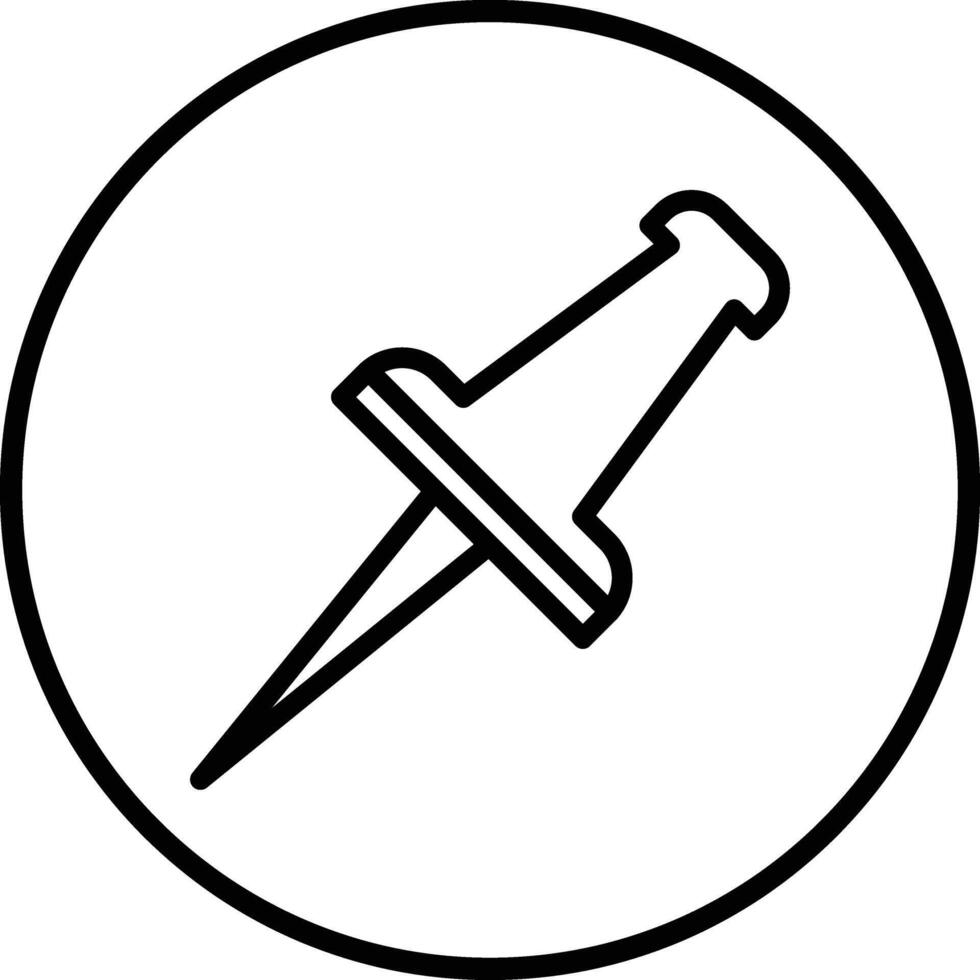 Pushpin Icon Design Illustration vector