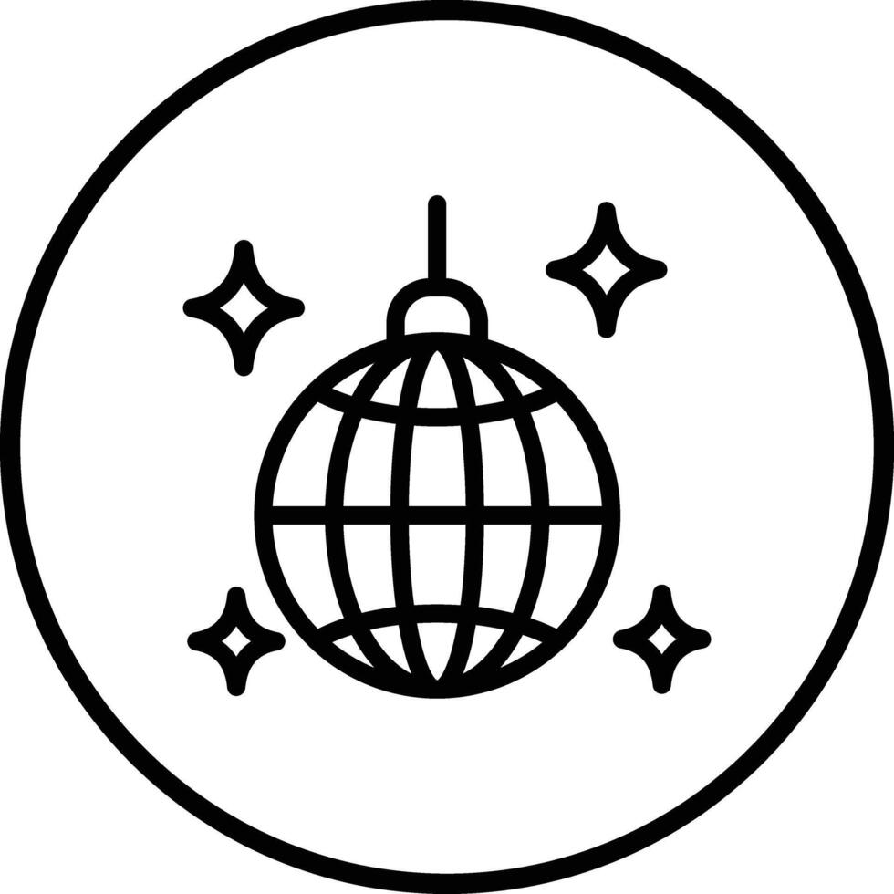 Disco Ball Icon Design Illustration vector