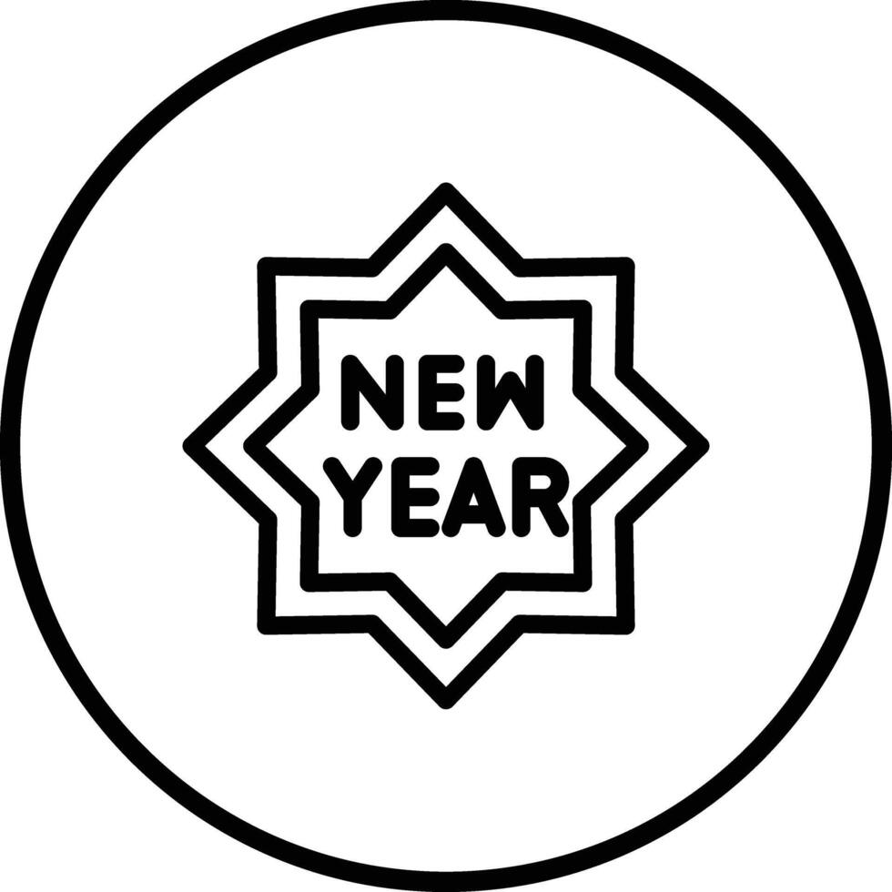 New Year Icon Design Illustration vector
