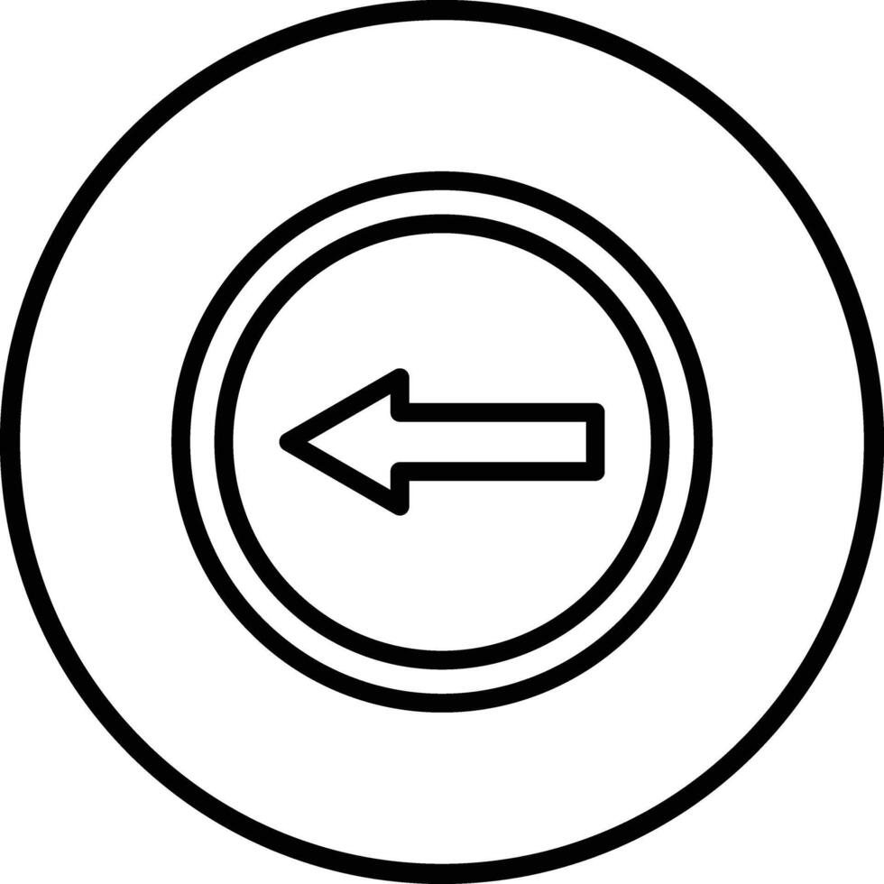 Go left Icon Design Illustration vector