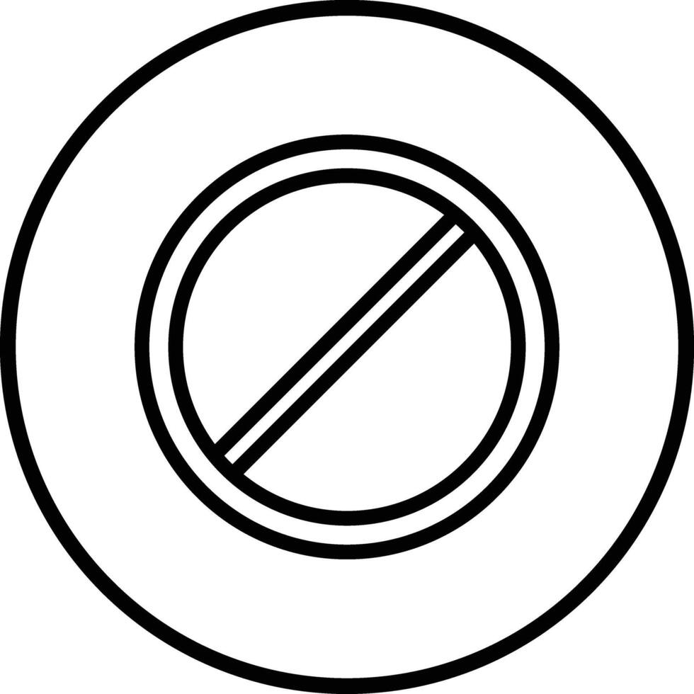 No stopping Icon Design Illustration vector