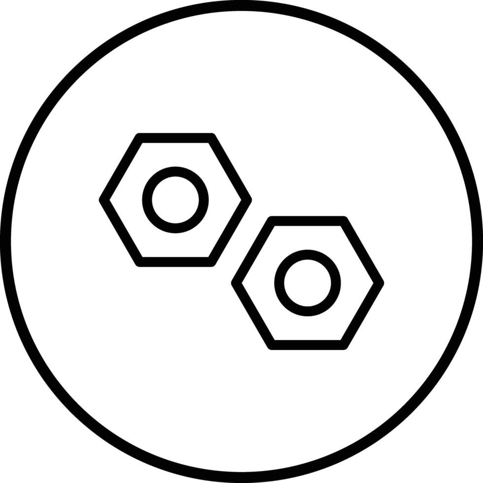 Nut Icon Design Illustration vector
