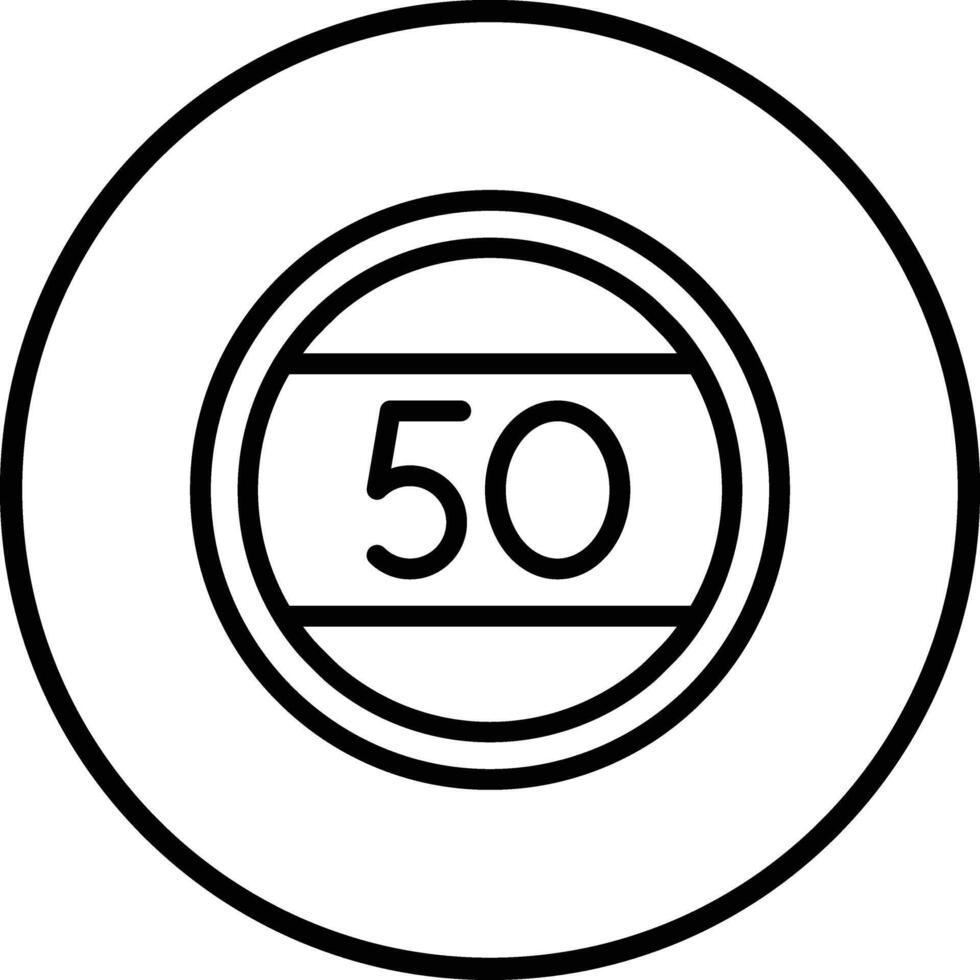 Speed limit Icon Design Illustration vector
