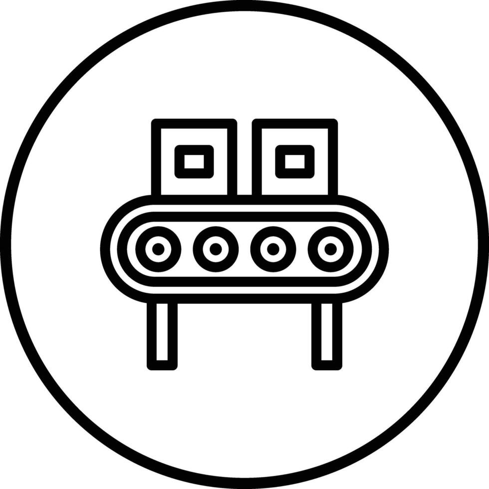 Conveyor Icon Design Illustration vector