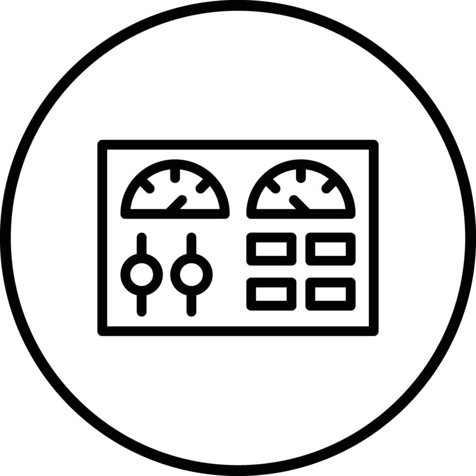 Control panel Icon Design Illustration vector