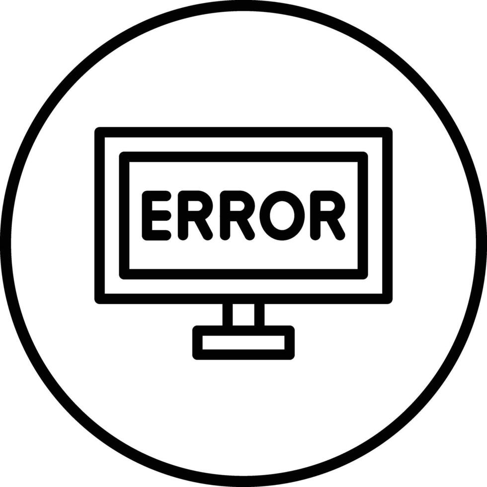 Error Icon Design Illustration vector