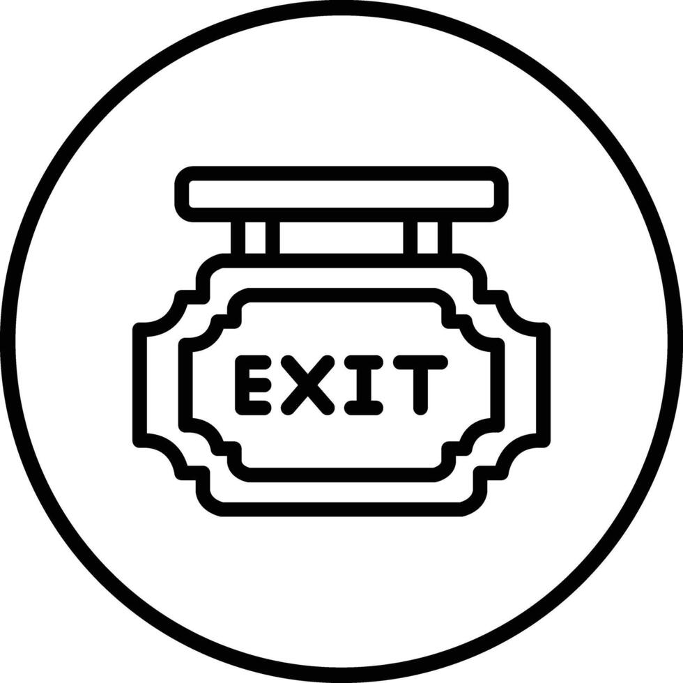 Exit Icon Design Illustration vector