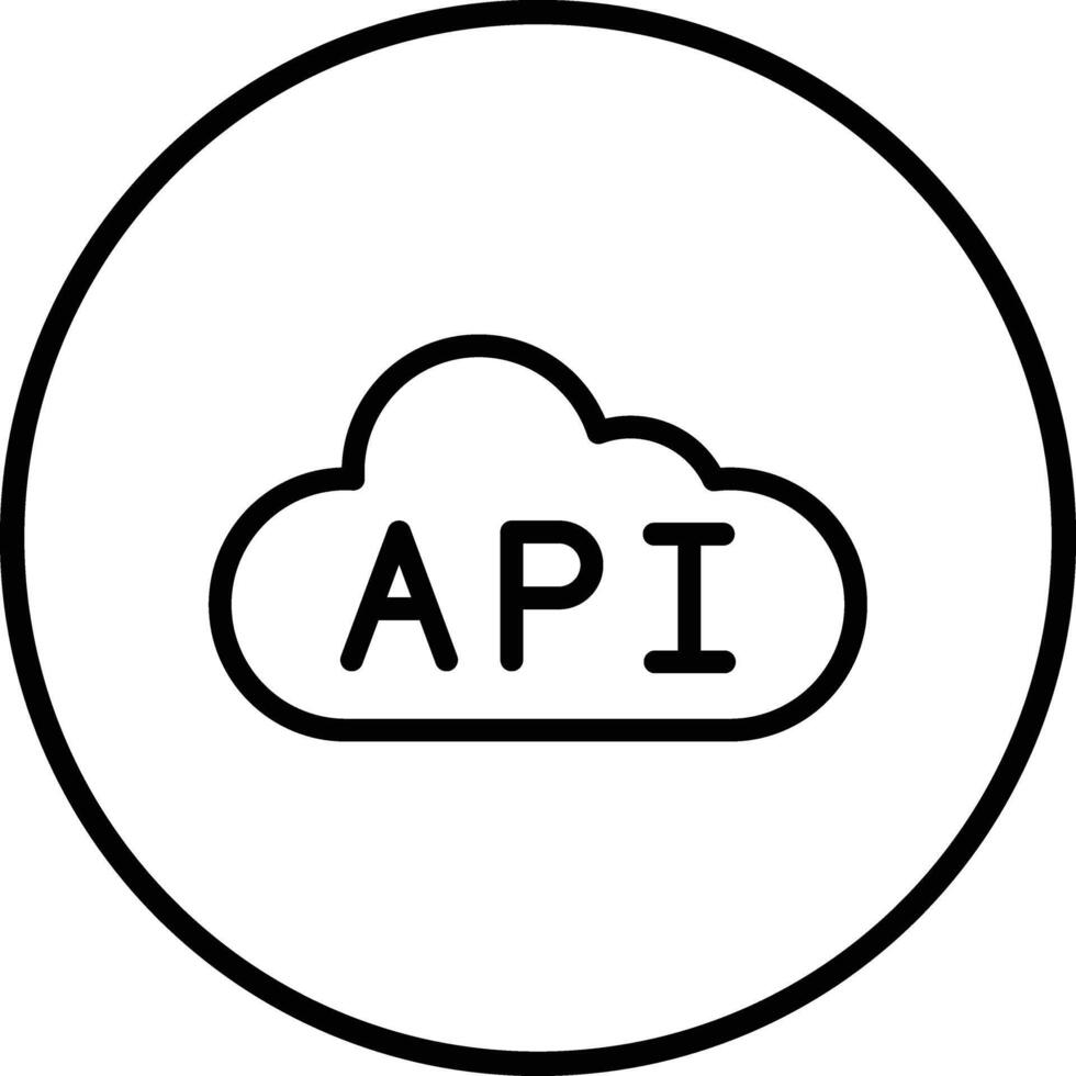 Api Icon Design Illustration vector