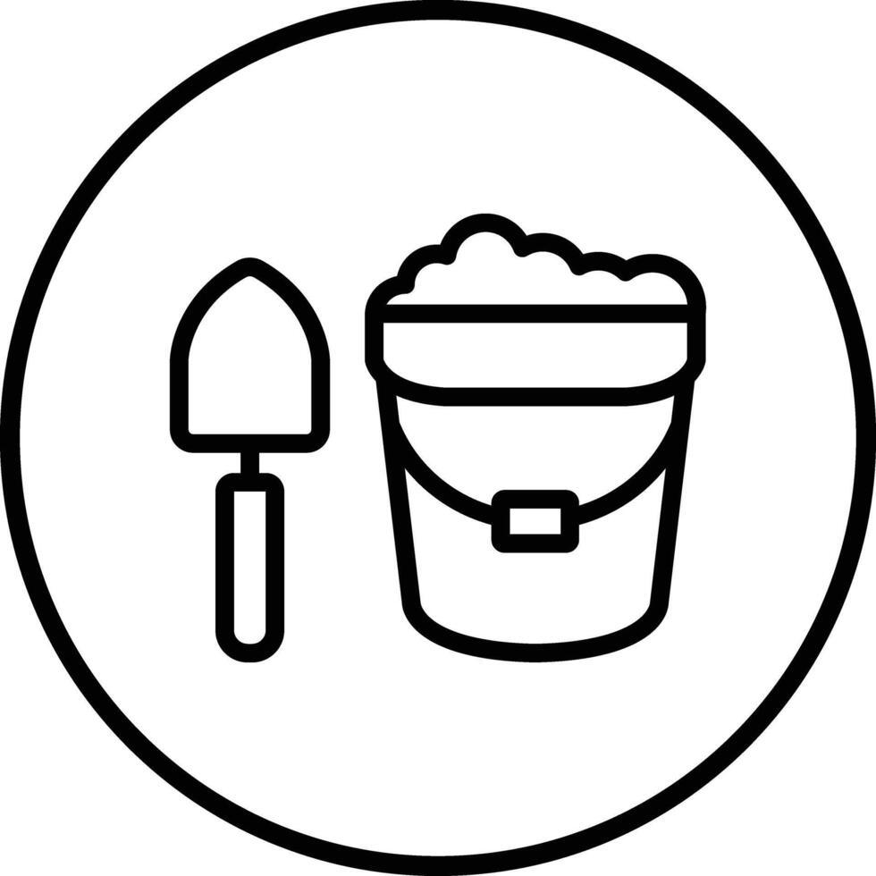Sand bucket Icon Design Illustration vector
