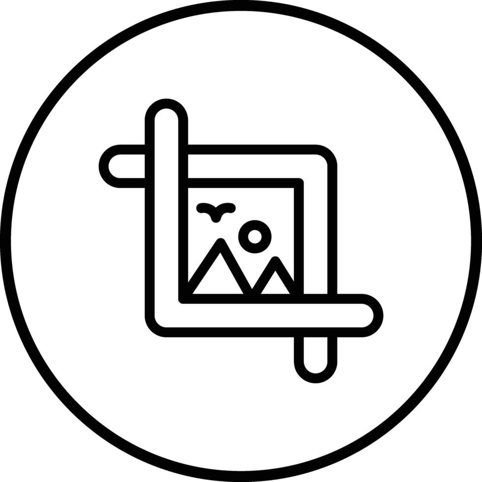 Crop tool Icon Design Illustration vector