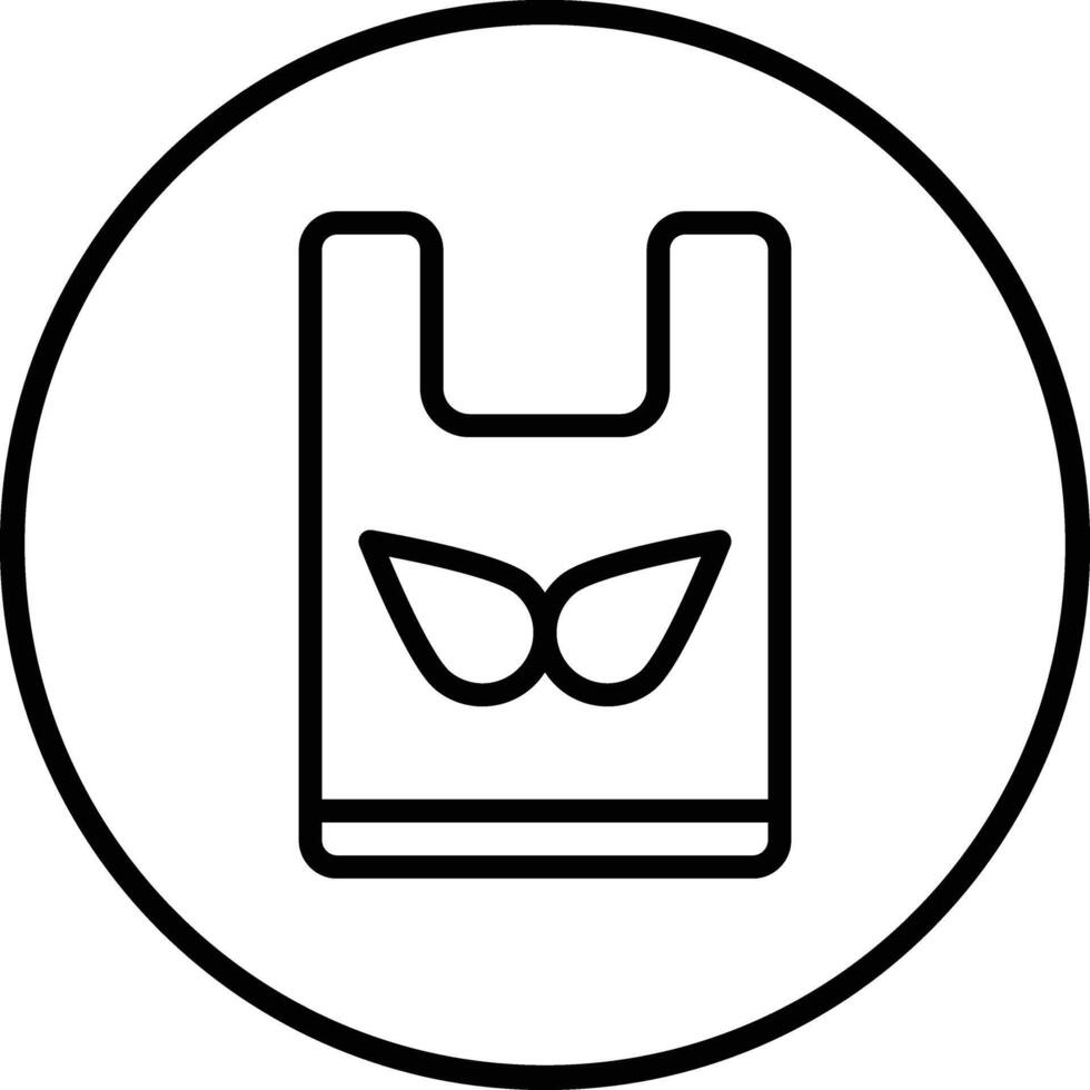 Plastic bag Icon Design Illustration vector