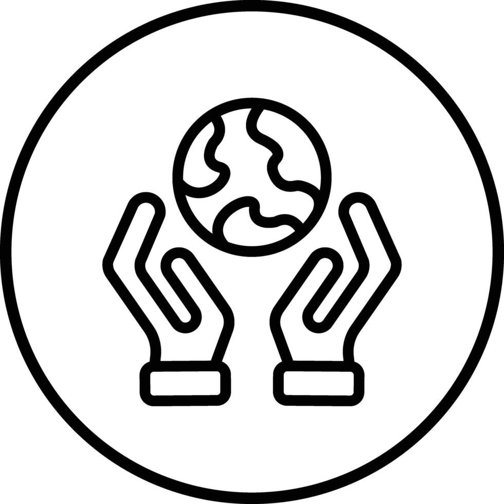 Save the World Icon Design Illustration vector