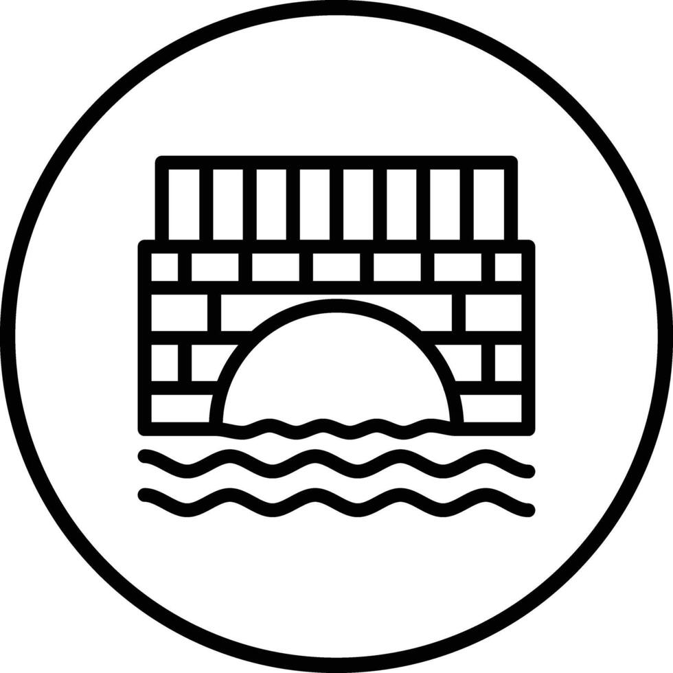 Bridge Icon Design Illustration vector
