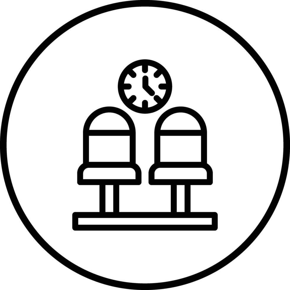 Waiting room Icon Design Illustration vector
