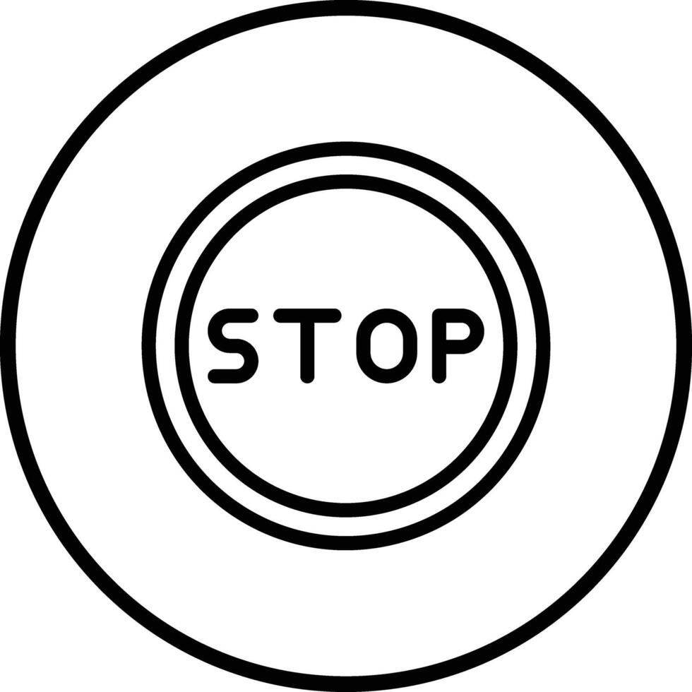 Stop Icon Design Illustration vector