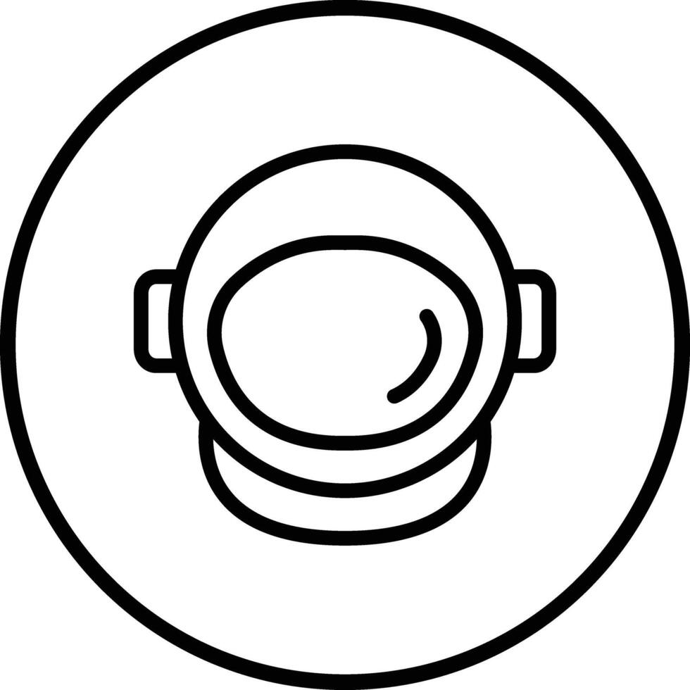 Astronaut helmet Icon Design Illustration vector