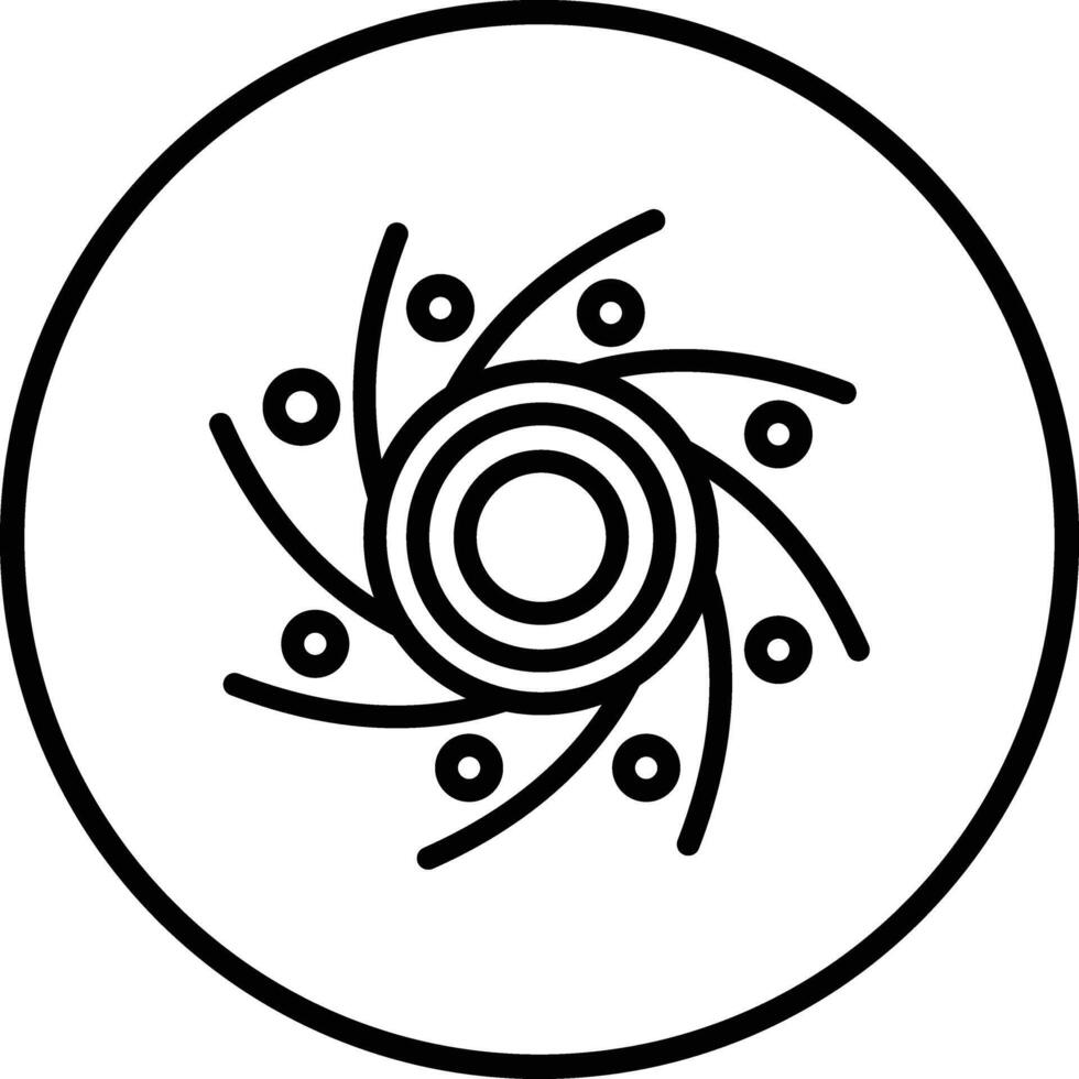 Black hole Icon Design Illustration vector
