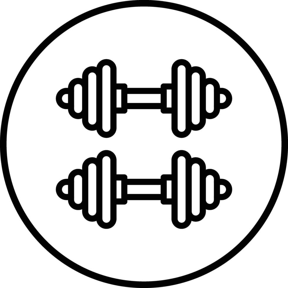 Dumbbells Icon Design Illustration vector