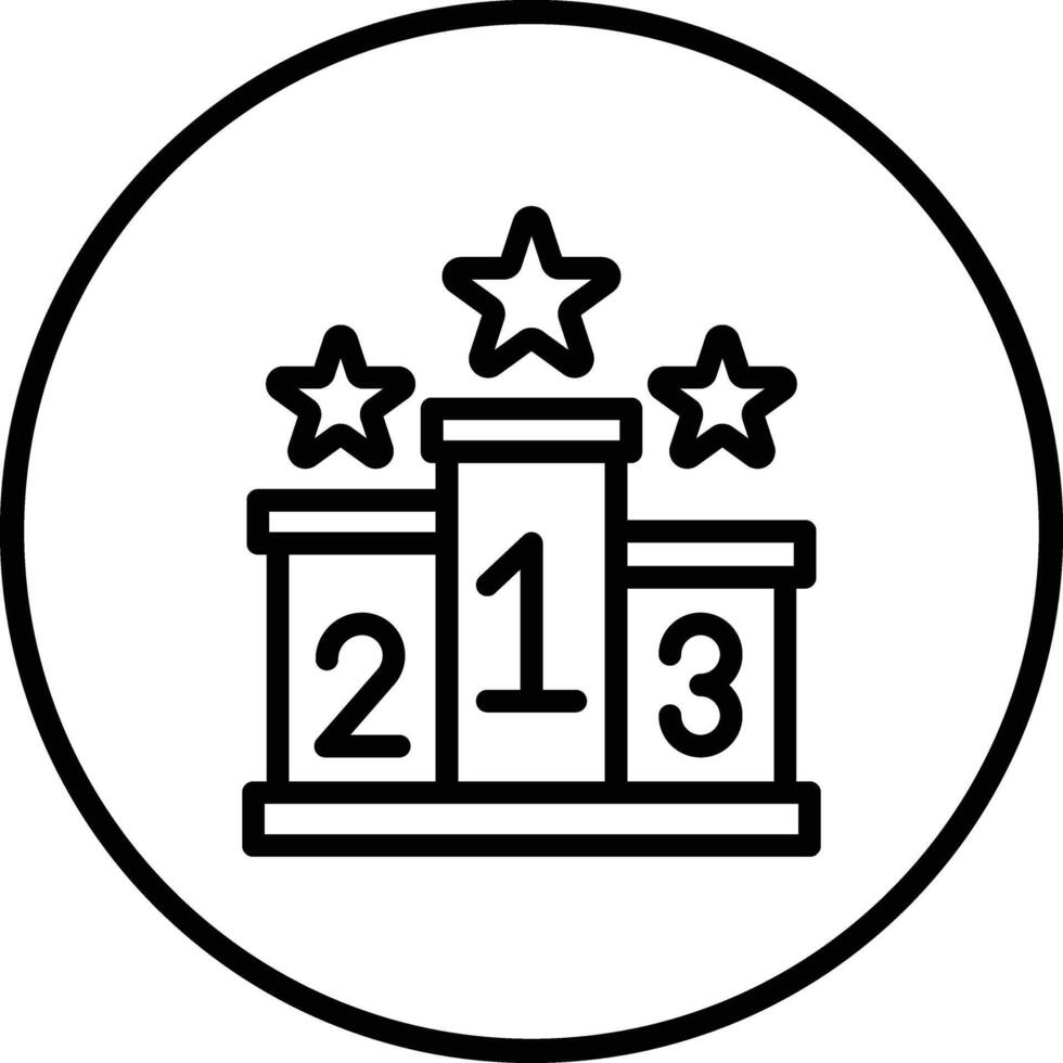 Podium Icon Design Illustration vector