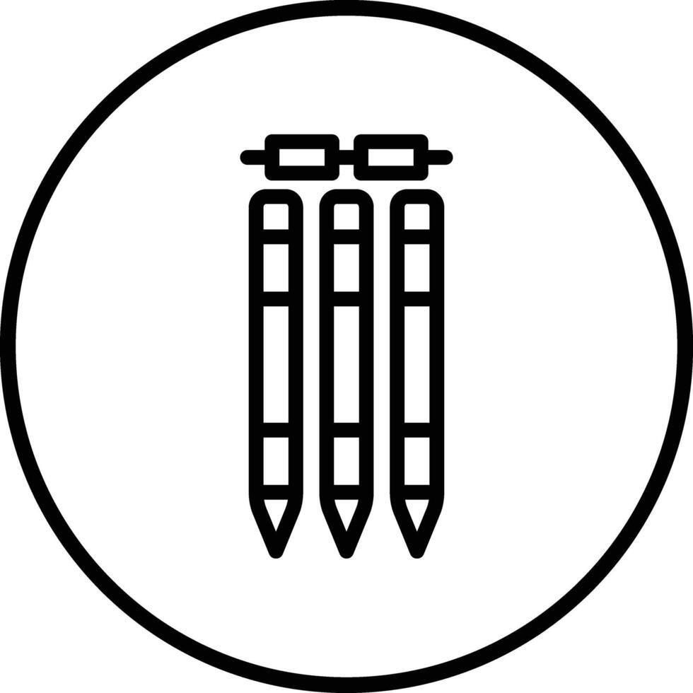 Wickets Icon Design Illustration vector