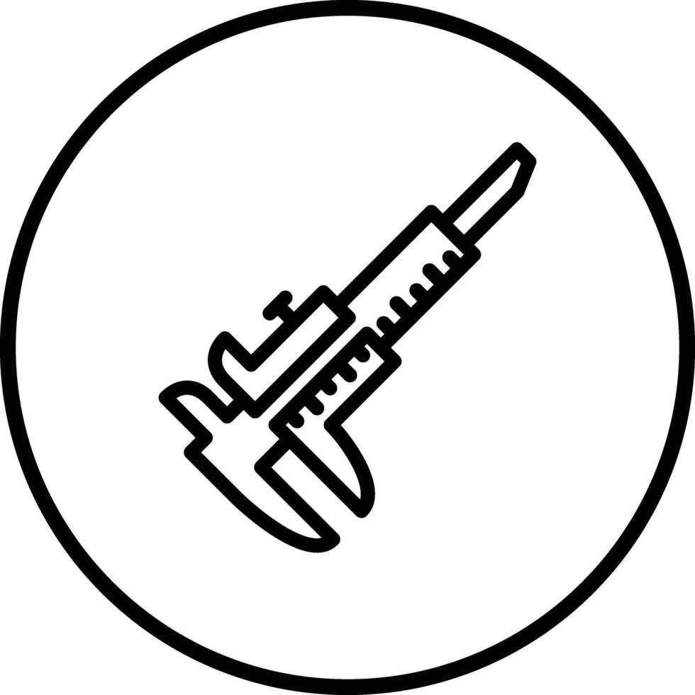 Caliper Icon Design Illustration vector