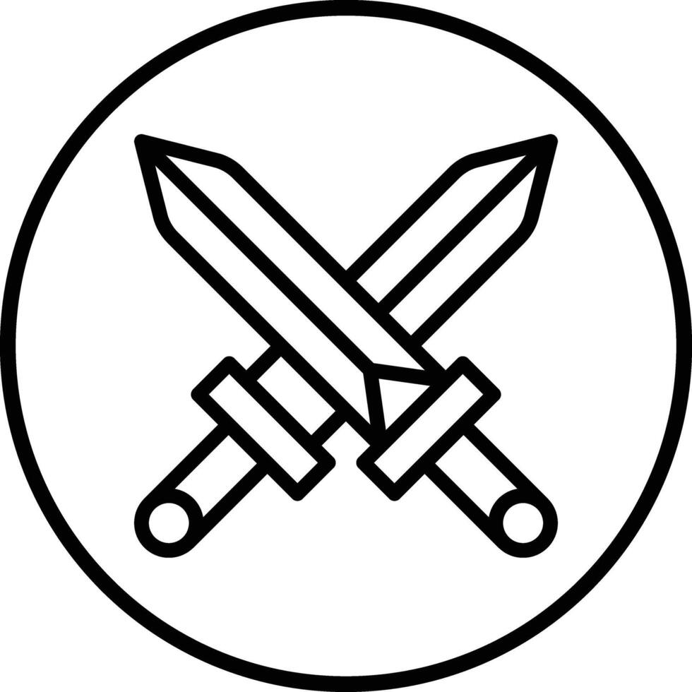 Swords Icon Design Illustration vector