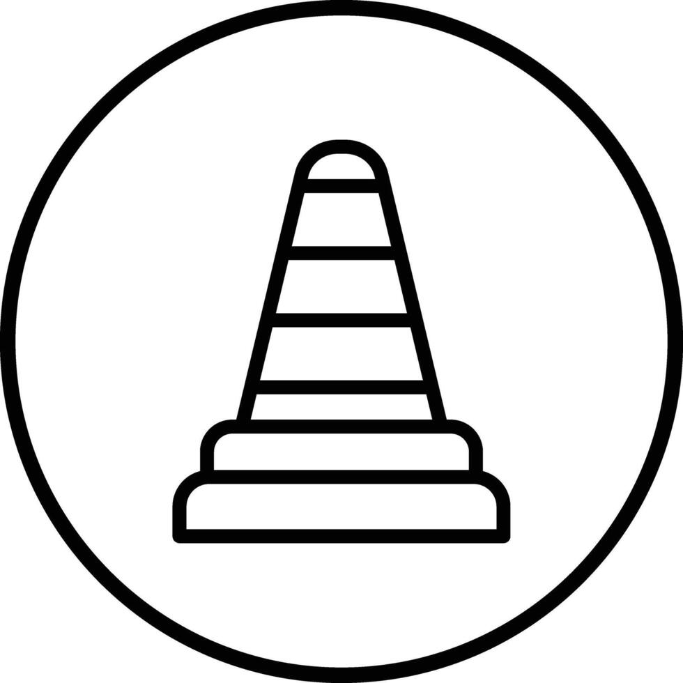 Traffic cone Icon Design Illustration vector