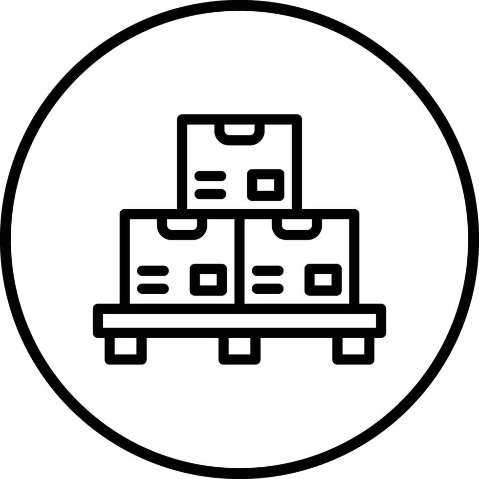 Pallet Icon Design Illustration vector