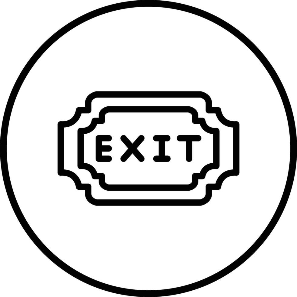 Exit Icon Design Illustration vector