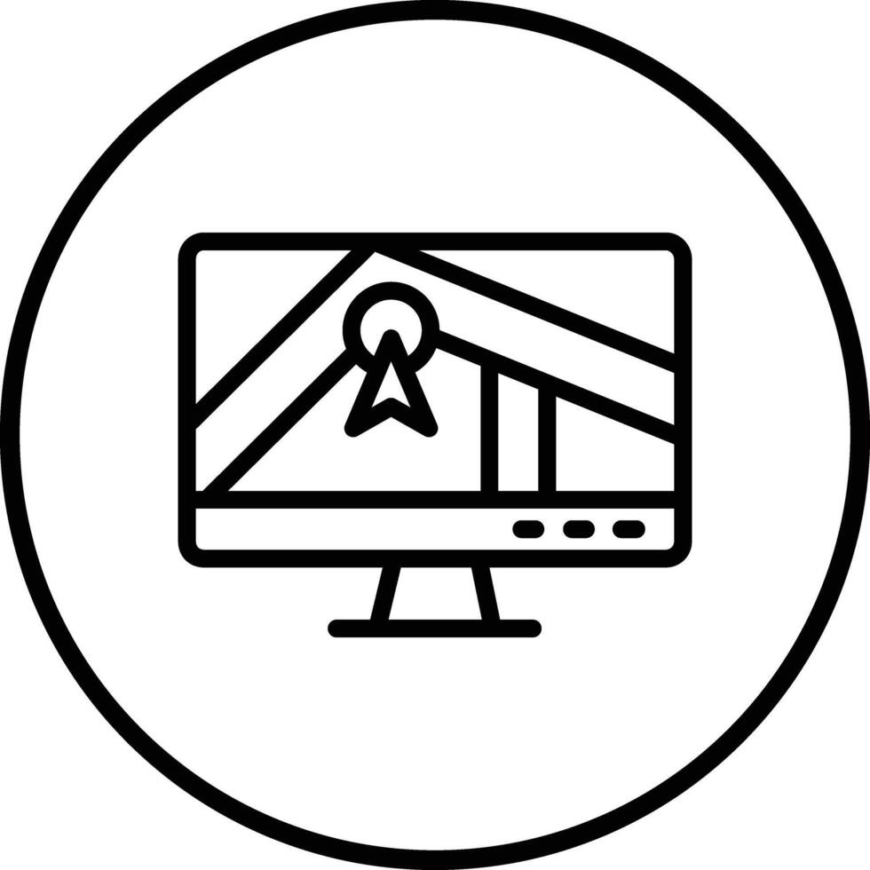 Gps navigator Icon Design Illustration vector