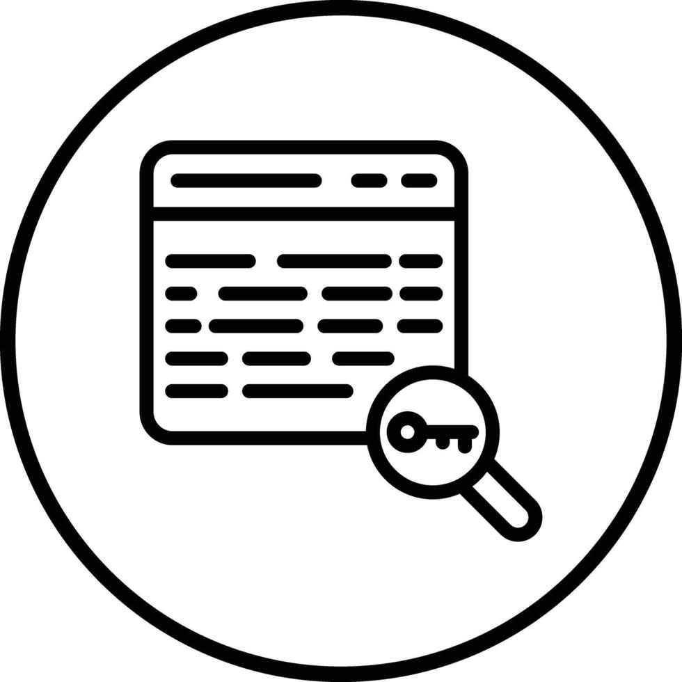 Keyword Icon Design Illustration vector