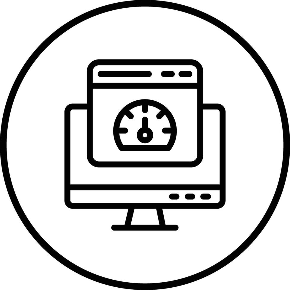 Speed test Icon Design Illustration vector