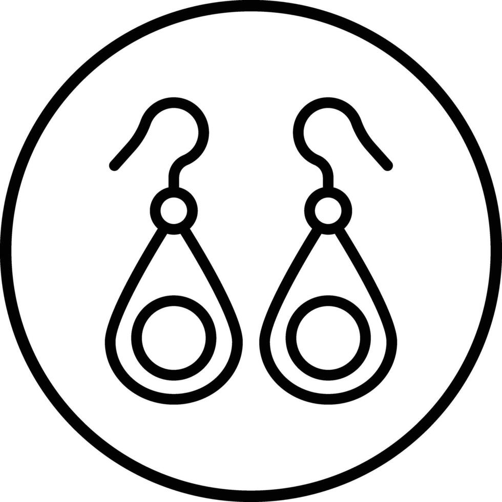 Earrings Icon Design Illustration vector