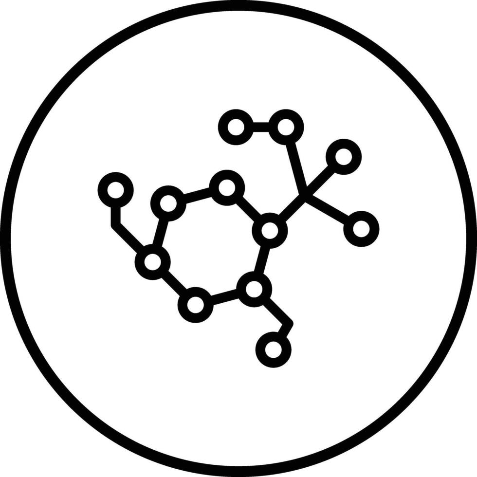 Molecule chain Icon Design Illustration vector
