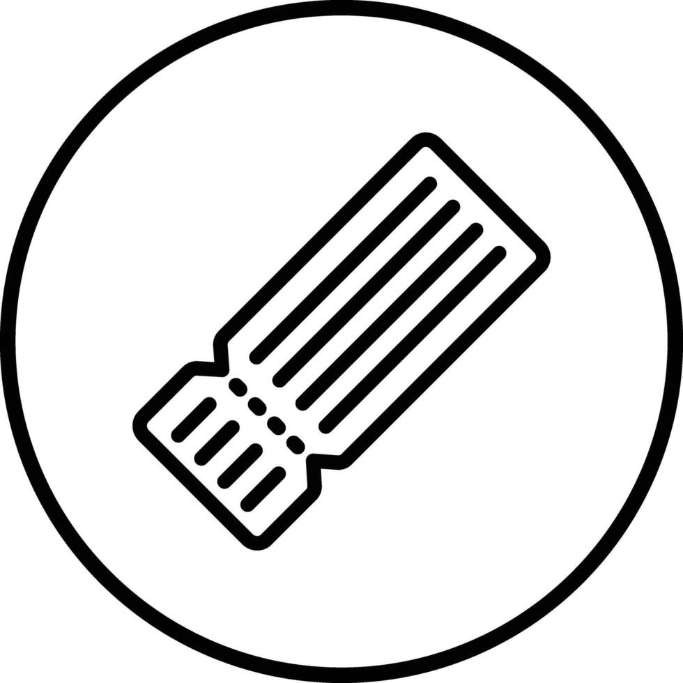 Movie ticket Icon Design Illustration vector