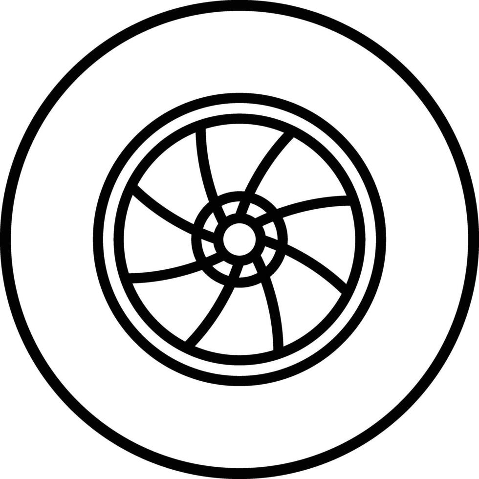 Lens Icon Design Illustration vector
