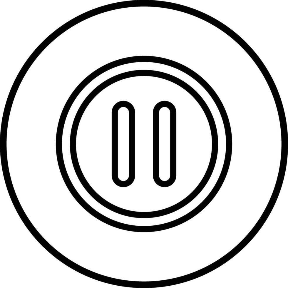 Pause button Icon Design Illustration vector