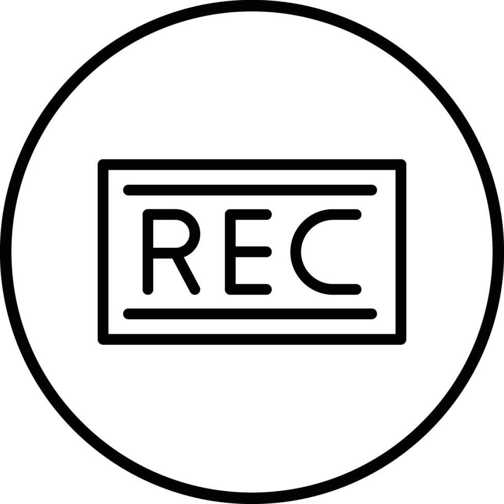 Record Icon Design Illustration vector