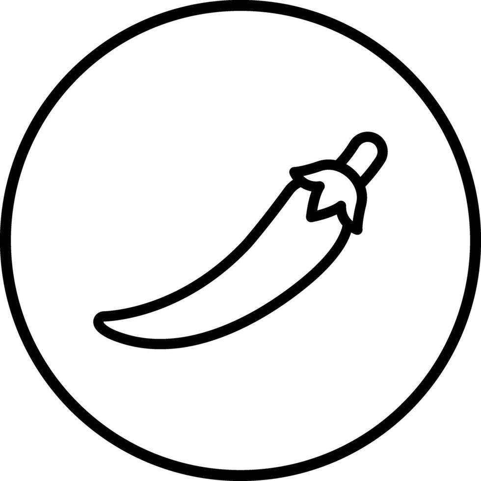 Chilli Icon Design Illustration vector