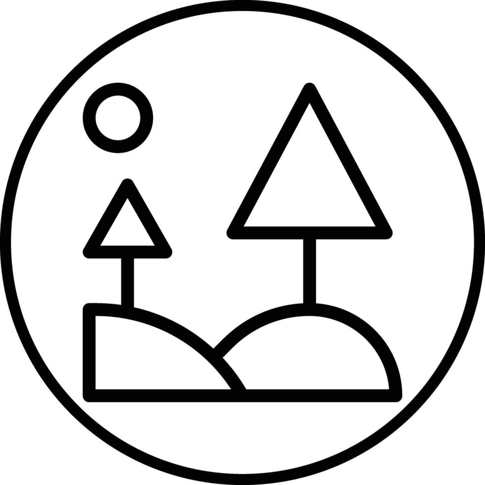 Landscape Icon Design Illustration vector