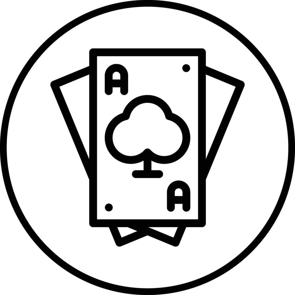 Playing card Icon Design Illustration vector