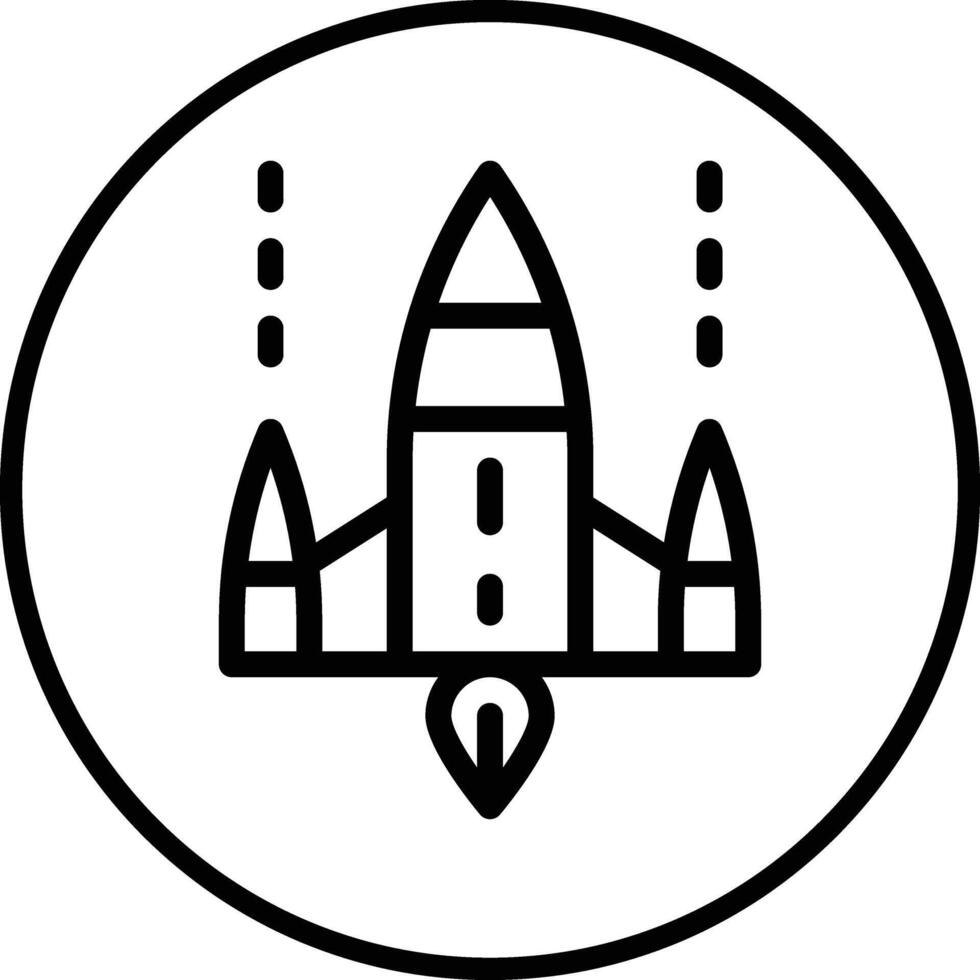 Spaceship Icon Design Illustration vector