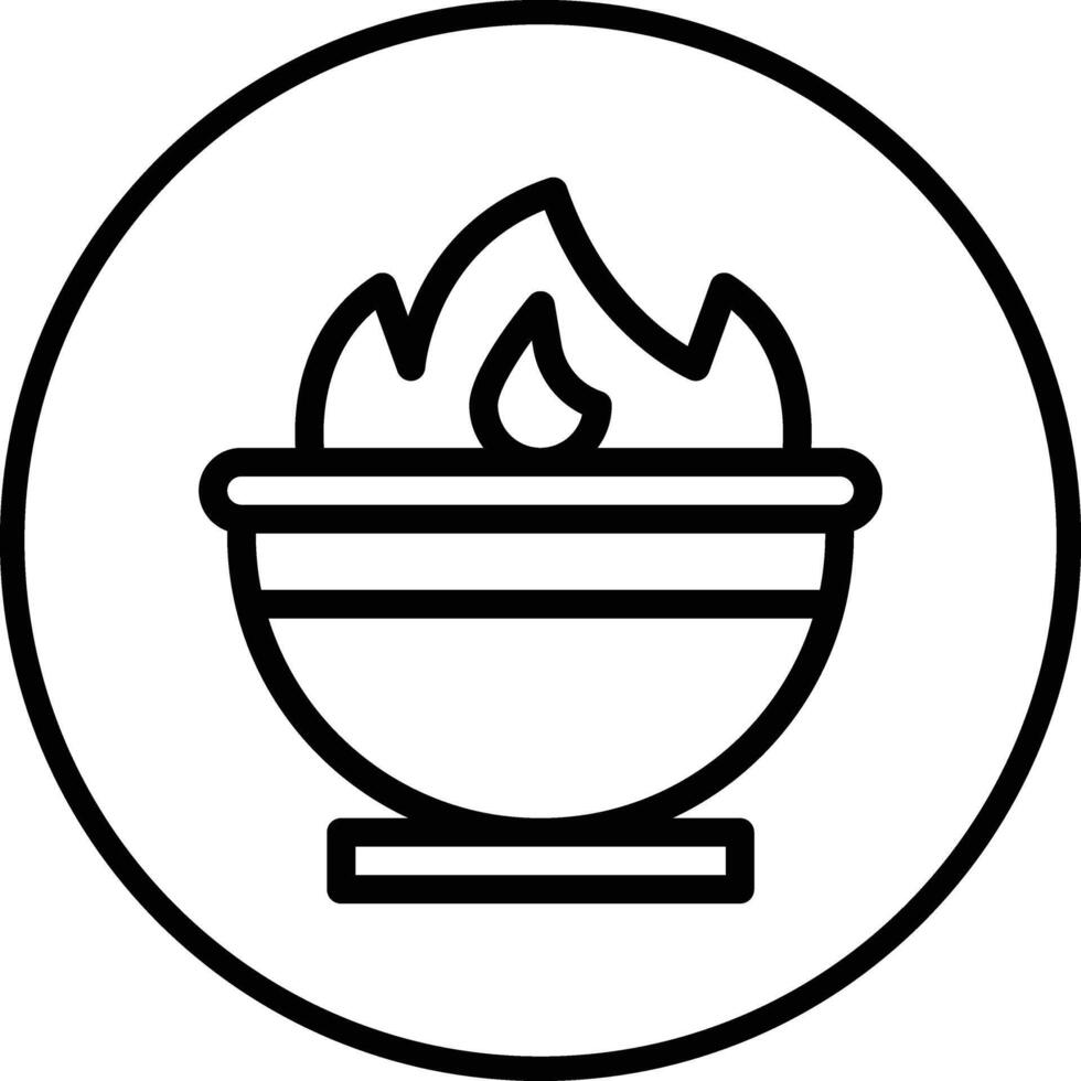 Cauldron Icon Design Illustration vector