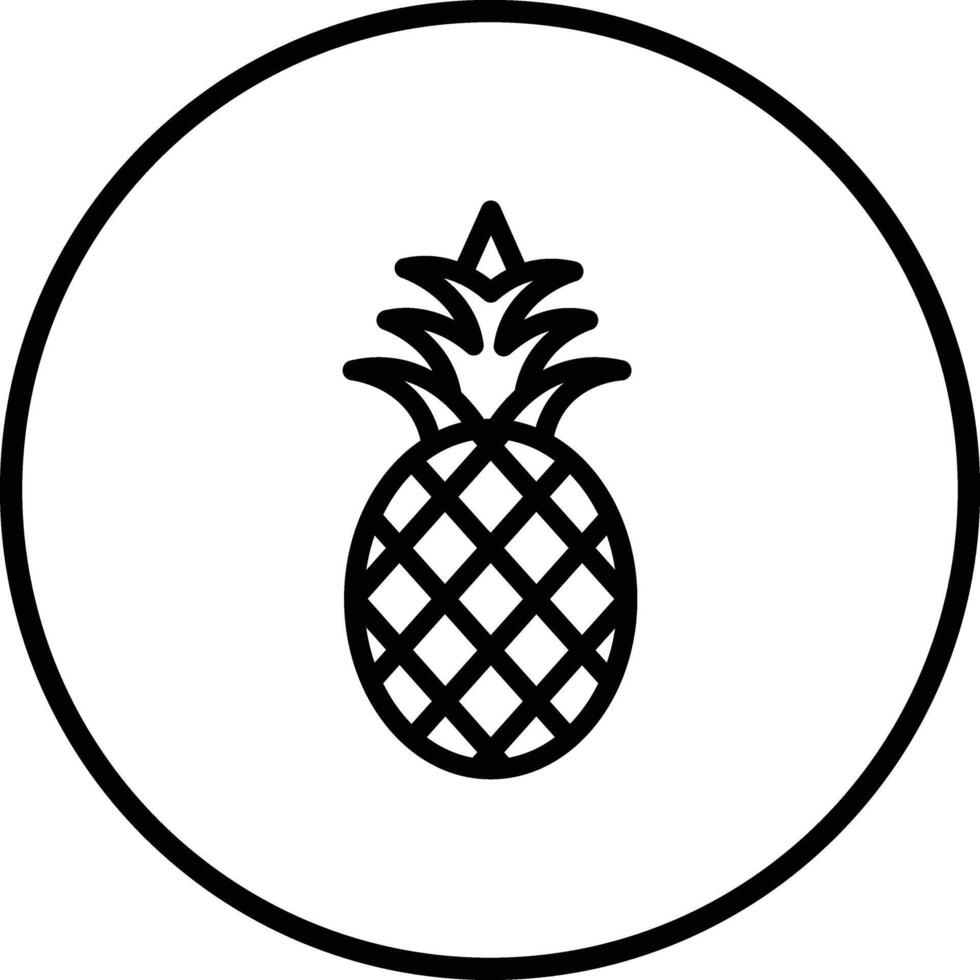 Pineapple Icon Design Illustration vector