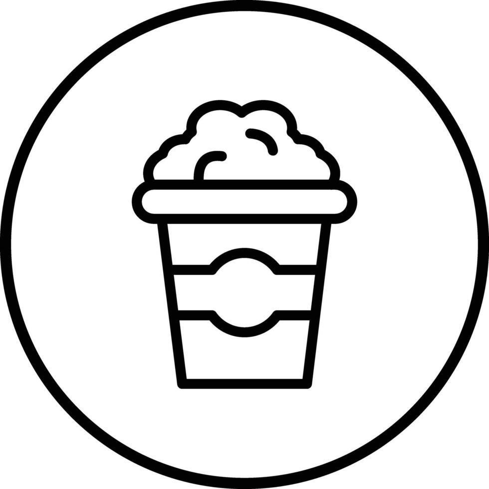Pop corn Icon Design Illustration vector