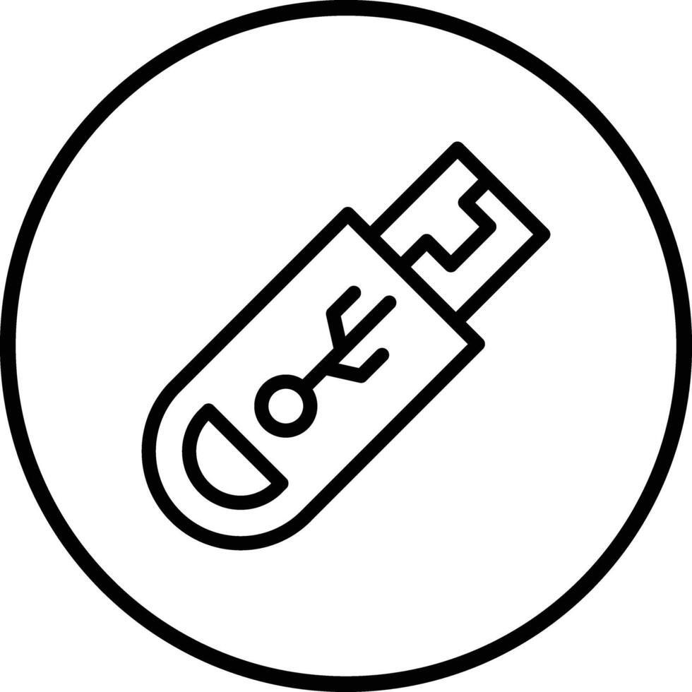 Usb drive Icon Design Illustration vector