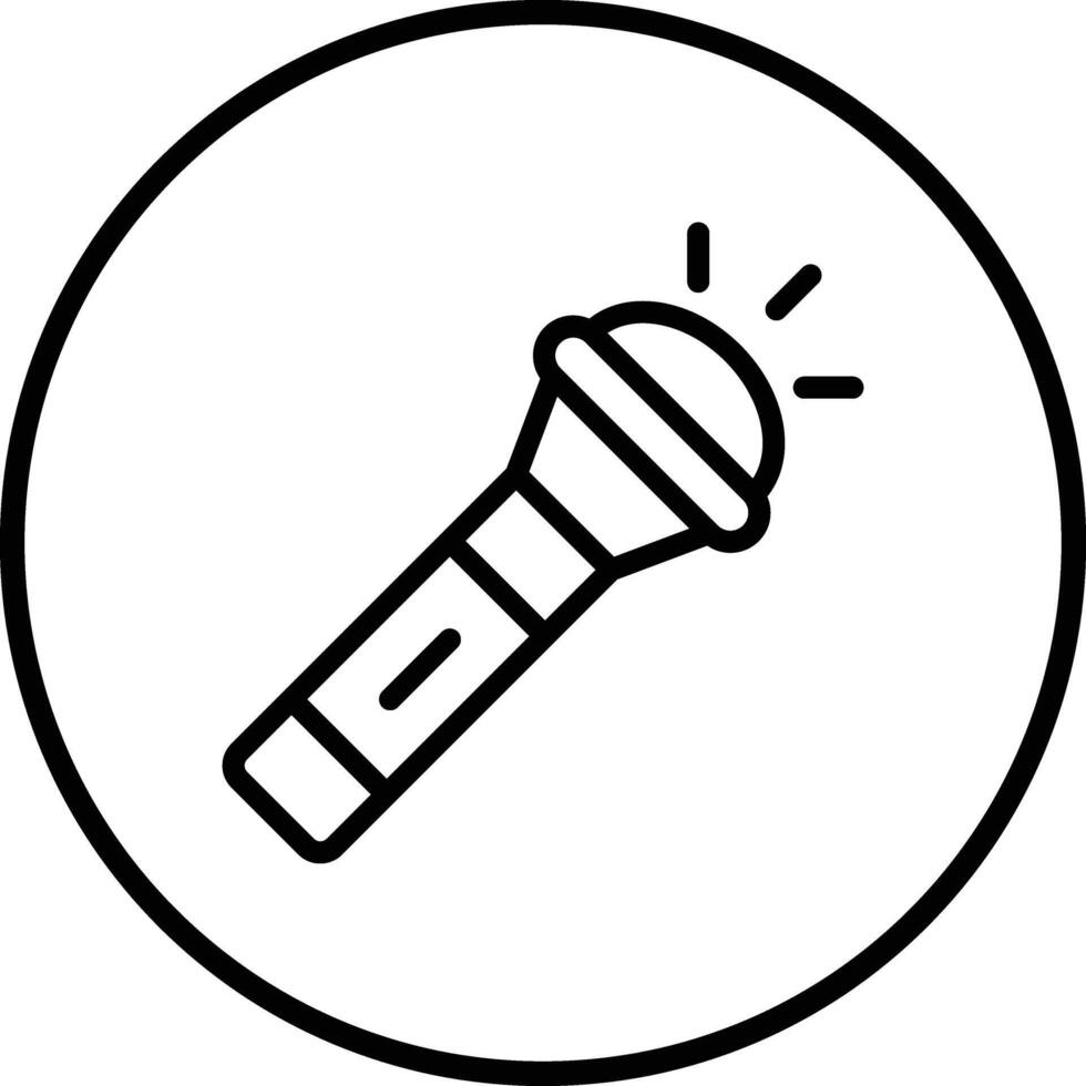 Flashlight Icon Design Illustration vector