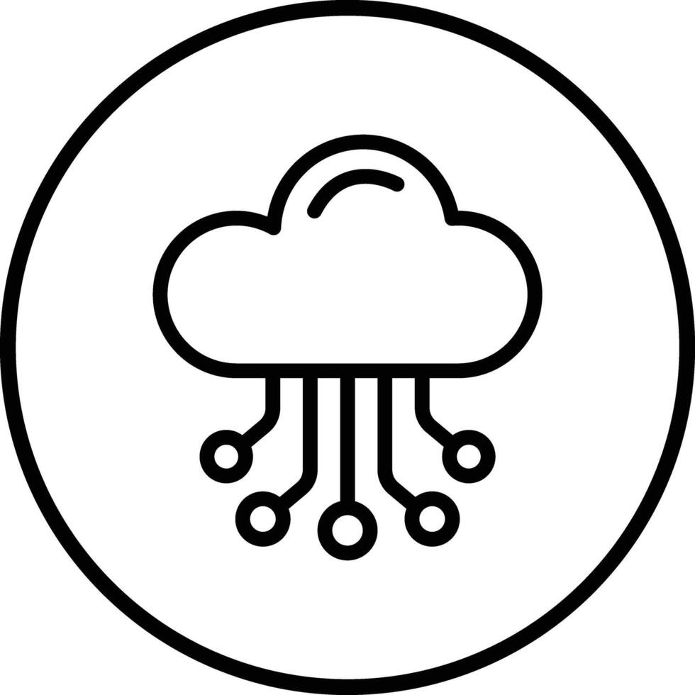 Cloud Hosting Icon Design Illustration vector